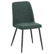 DI.MO Tracy Chair in Dark Green Fabric 57x45x84 cm – Modern Design