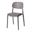di mo di mo sedia yulia in pp con seduta in tessuto tortora 515 x 42 x 815 cm sedia moderna e resistente ean 8010402523276