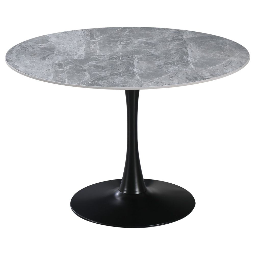 di mo commerciale di mo commerciale tavolo parker d 110 cm rotondo piano in ceramica grigio lucido 11 mm con gambe in metallo ean 8010402524266