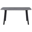 di mo commerciale di mo commerciale tavolo rettangolare quincy 150 x 85 cm h 75 cm piano in ceramica grigio opaco con gambe in metallo ean 8010402511136