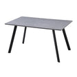 di mo commerciale di mo commerciale tavolo fisso paros 140 x 80 cm h 75 cm piano grigio pietra con gambe in metallo nero ean 8010402496471