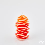 EDG Enzo De Gasperi Ginger Candle H 16 Cm D 10 Cm Red Orange
