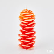 EDG Enzo De Gasperi Ginger Candle H 22 Cm D 10 Cm Orange Red