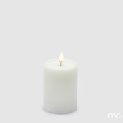 EDG Enzo De Gasperi Led Lounge Candle Moccolo H 10 Cm D 7.5 Cm White
