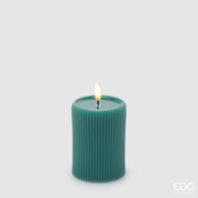 EDG Enzo De Gasperi Led Lounge Candle Snot H 10 Cm D 7.5 Cm Green
