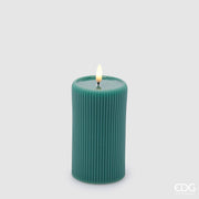 EDG Enzo De Gasperi Led Lounge Candle Moccolo H 13 Cm D 7.5 Cm Green