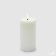 EDG Enzo De Gasperi Led Lounge Candle Moccolo H 15 Cm D 7.5 Cm White