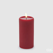 EDG Enzo De Gasperi Led Lounge Candle Snot H 15 Cm D 7.5 Cm Red