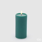 EDG Enzo De Gasperi Led Lounge Candle Snot H 15 Cm D 7.5 Cm Green