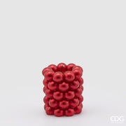 EDG Enzo De Gasperi Candle Snot Spheres H 9.5 Cm D 8 Cm Red