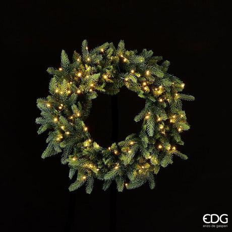 edg enzo de gasperi corona natale luxury con 100 led h 60 cm 420 tips ean 8056372908835
