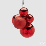 edg enzo de gasperi edg enzo de gasperi addobbo di natale grappolo mirrormix 5 pz red ean 8059824532664