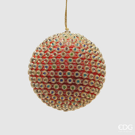 edg enzo de gasperi edg enzo de gasperi addobbo palla di natale infinity d 10 cm rosso mix ean 8059824593177