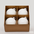 edg enzo de gasperi edg enzo de gasperi addobbo palla di natale vetro d 10 cm cf 4 pz bianco ean 8056372575990