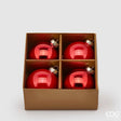 edg enzo de gasperi edg enzo de gasperi addobbo palla di natale vetro d 8 cm cf 4 pz rosso ean 8054184563136
