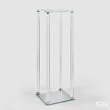 edg enzo de gasperi edg enzo de gasperi alzata decorativa splendor quadrata h 78 cm l 25 cm l 25 cm vetro natural ean 8059824574480