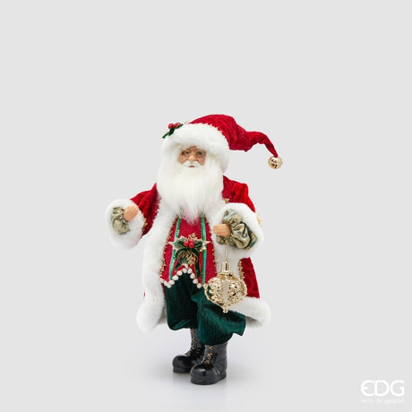 edg enzo de gasperi edg enzo de gasperi babbo natale h46 cm rosso decorazione natalizia ean 8059824720962