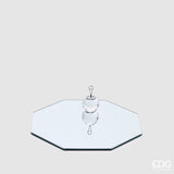 edg enzo de gasperi edg enzo de gasperi base specchio ottagonale d 25 cm vetro silver ean 8059824180902