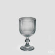 edg enzo de gasperi edg enzo de gasperi bicchiere righe calice h 14 cm d 8 cm colore grigio 6 pz ean 8059824505057