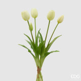 edg enzo de gasperi edg enzo de gasperi bouquet di 5 tulipani chiusi gomma olis h 40 cm champagne ean 8059824081681