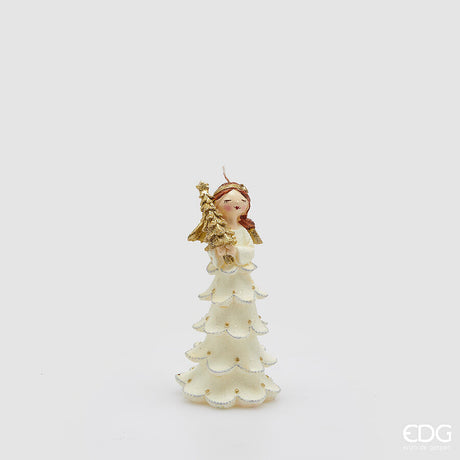 edg enzo de gasperi edg enzo de gasperi candela angelo di natale h 15 cm d 8 cm white gold ean 8059824519443