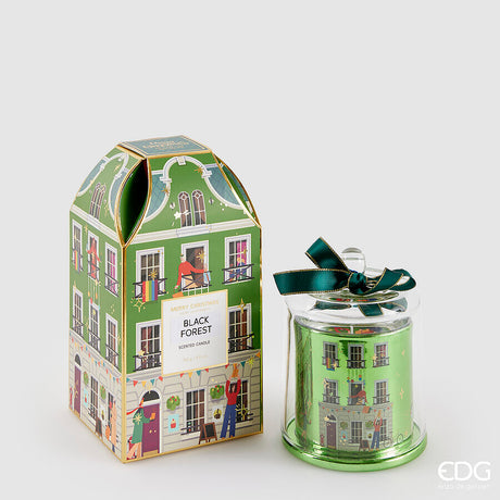 edg enzo de gasperi edg enzo de gasperi candela di natale rue de rivoli h 13 cm black forest vert ean 8059824556707