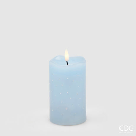 edg enzo de gasperi edg enzo de gasperi candela led starry con moccolo h 125 cm d 75 cm ip20 celeste ean 8059824475794