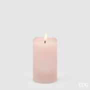 EDG Enzo De Gasperi Starry LED Candle with Melted Wax Effect H 12.5 Cm D 7.5 Cm IP20 Light Pink