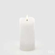 EDG Enzo De Gasperi Starry LED Candle with Flame Effect H 15 Cm D 7.5 Cm IP20 Ivory