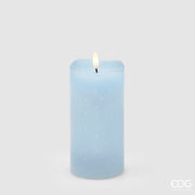 EDG Enzo De Gasperi LED Starry Candle with Wax Drip Effect H 15 Cm D 7.5 Cm IP20 Light Blue