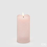 EDG Enzo De Gasperi Starry LED Candle with Flame Effect H 15 cm D 7.5 cm IP20 Light Pink