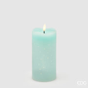 EDG Enzo De Gasperi LED Candle Starry with Wick H 15 Cm D 7.5 Cm IP20 Light Green