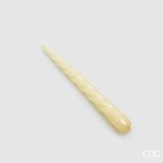 EDG Enzo De Gasperi Taper Candle Twist H 23 Cm D 22 Mm Pk 10 Pcs Ivory