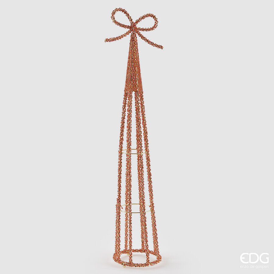edg enzo de gasperi edg enzo de gasperi cono jewel di natale h 66 cm red gold ean 8059824497574