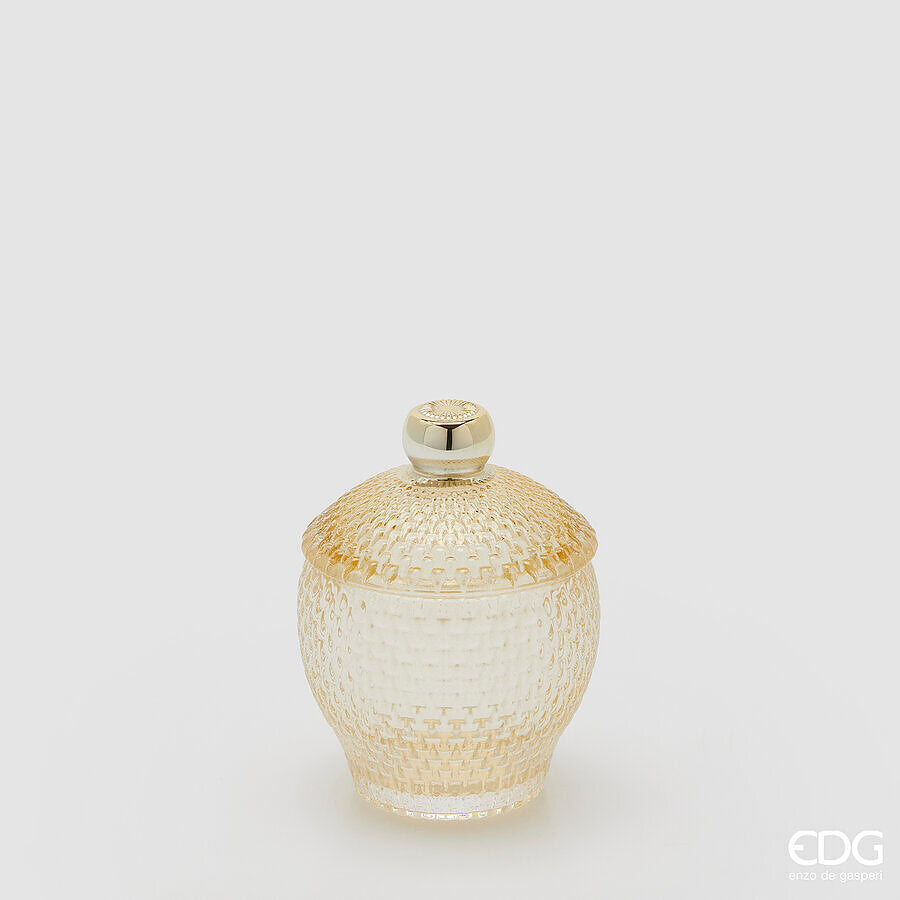 edg enzo de gasperi edg enzo de gasperi contenitore decorativo micro quadretti bombato h 115 cm d 85 cm giallo ean 8059824610539