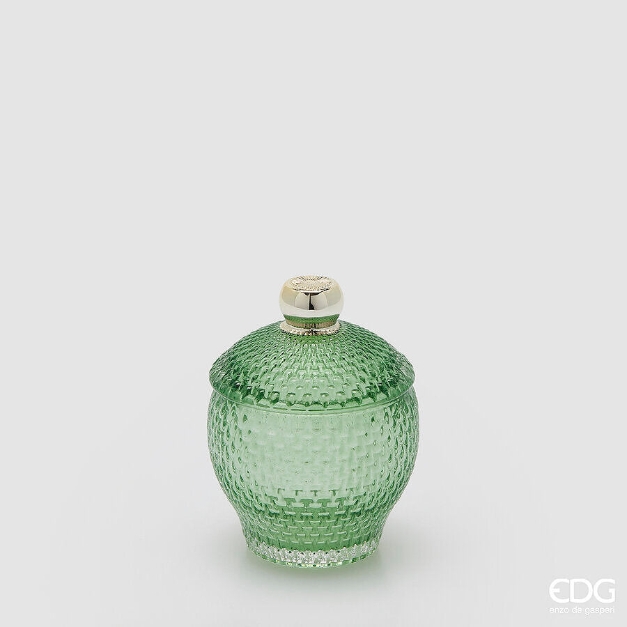 edg enzo de gasperi edg enzo de gasperi contenitore decorativo micro quadretti bombato h 115 cm d 85 cm verde ean 8059824610577