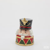 edg enzo de gasperi edg enzo de gasperi contenitore soldatino natalizio con tamburo h 23 cm d 155 cm ceramica multicolor ean 8059824579201