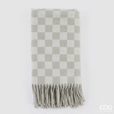 edg enzo de gasperi edg enzo de gasperi coperta a scacchi 152 x 127 cm poliestere bianco verde ean 8059824624284