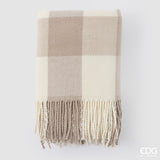 edg enzo de gasperi edg enzo de gasperi coperta wool l 170 cm l 120 cm scatola regalo bianco grigio ean 8059824624383