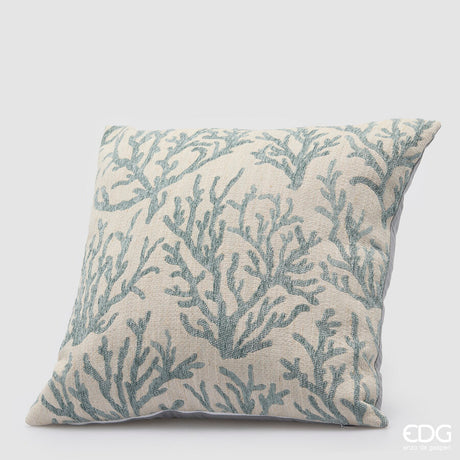 edg enzo de gasperi edg enzo de gasperi cuscino con coralli quadrato 43 x 43 cm blu bianco ean 8059824624161