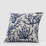 edg enzo de gasperi edg enzo de gasperi cuscino con coralli quadrato 43 x 43 cm blu scuro ean 8059824624208