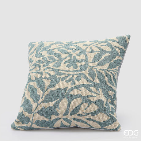 edg enzo de gasperi edg enzo de gasperi cuscino monstera quadrato 43 x 43 cm blu bianco ean 8059824624123