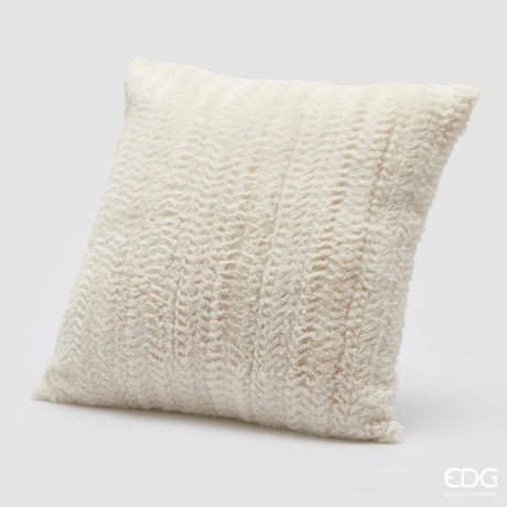 edg enzo de gasperi edg enzo de gasperi cuscino natale furry quadrato 45 x 45 cm white ean 8059824584748