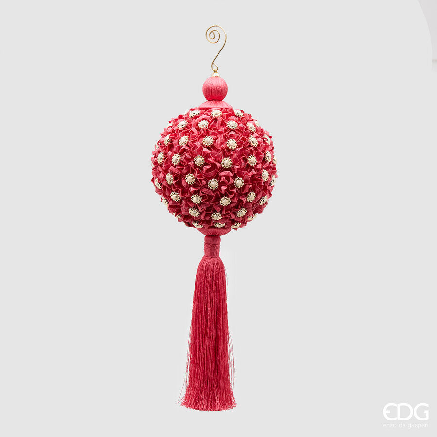 edg enzo de gasperi edg enzo de gasperi decorazione nappa flowery natale h 36 cm d 12 cm beauty ean 8059824186843