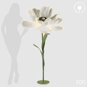 EDG Enzo De Gasperi Decoro Anemone Jumbo Led 12V 300W with Base H 160 Cm D 100 Cm White