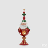 edg enzo de gasperi edg enzo de gasperi decoro babbo natale led h 53 cm d 16 cm green red ean 8059824542106
