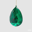 edg enzo de gasperi edg enzo de gasperi decoro diamante rettangolare di natale da appendere h 15 cm l 10 cm l 6 cm pp emerald green ean 8059824534507