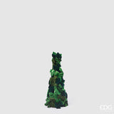 edg enzo de gasperi edg enzo de gasperi decoro fiocchi di natale cono h 80 cm d 35 cm velluto verde ean 8059824567307