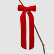 edg enzo de gasperi edg enzo de gasperi decoro fiocco di natale con clip h 30 cm l 13 cm velluto rosso ean 8059824575791