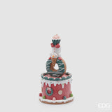 edg enzo de gasperi edg enzo de gasperi decoro torta xmas natale h 30 cm d 16 cm green red ean 8059824561589